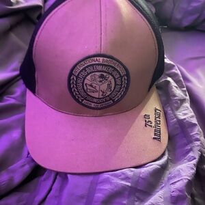 International Brotherhood Tan and Black Trucker Hat
